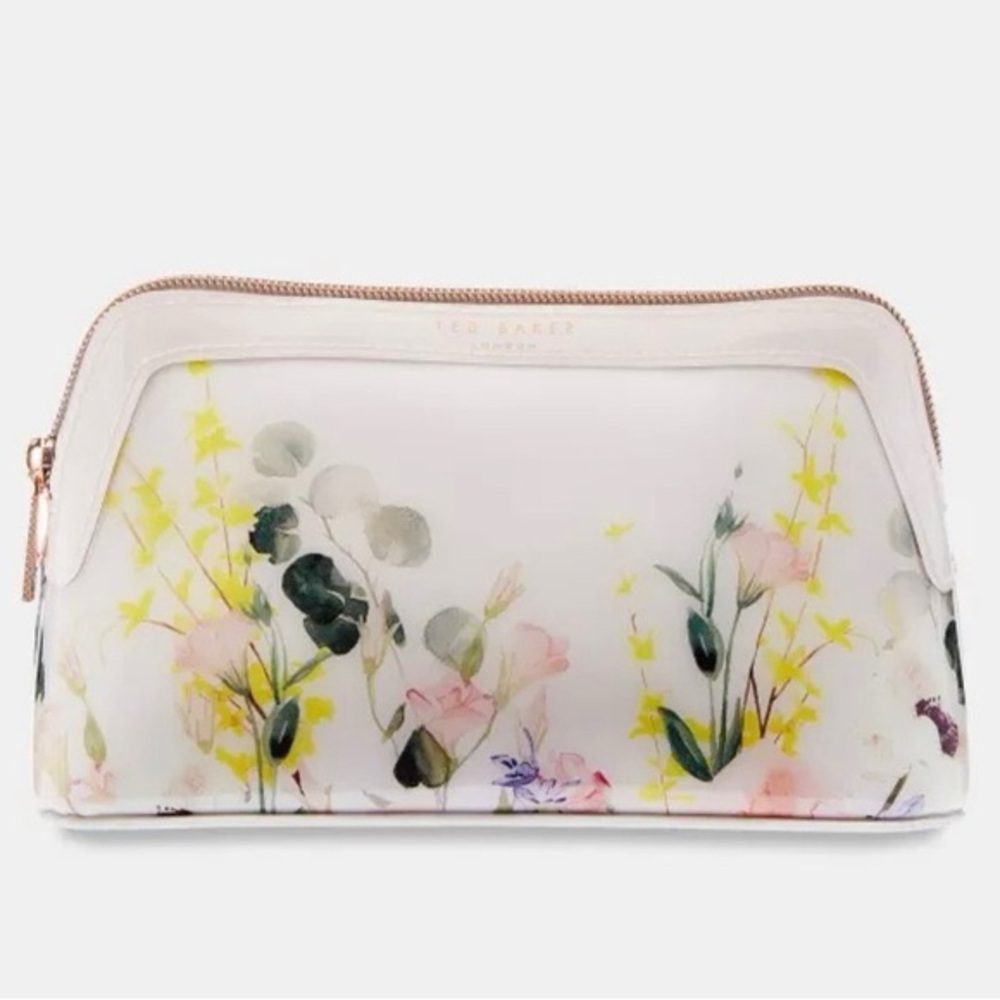 NWT Ted Baker Teegan Small Makeup Cosmetic Bag Floral